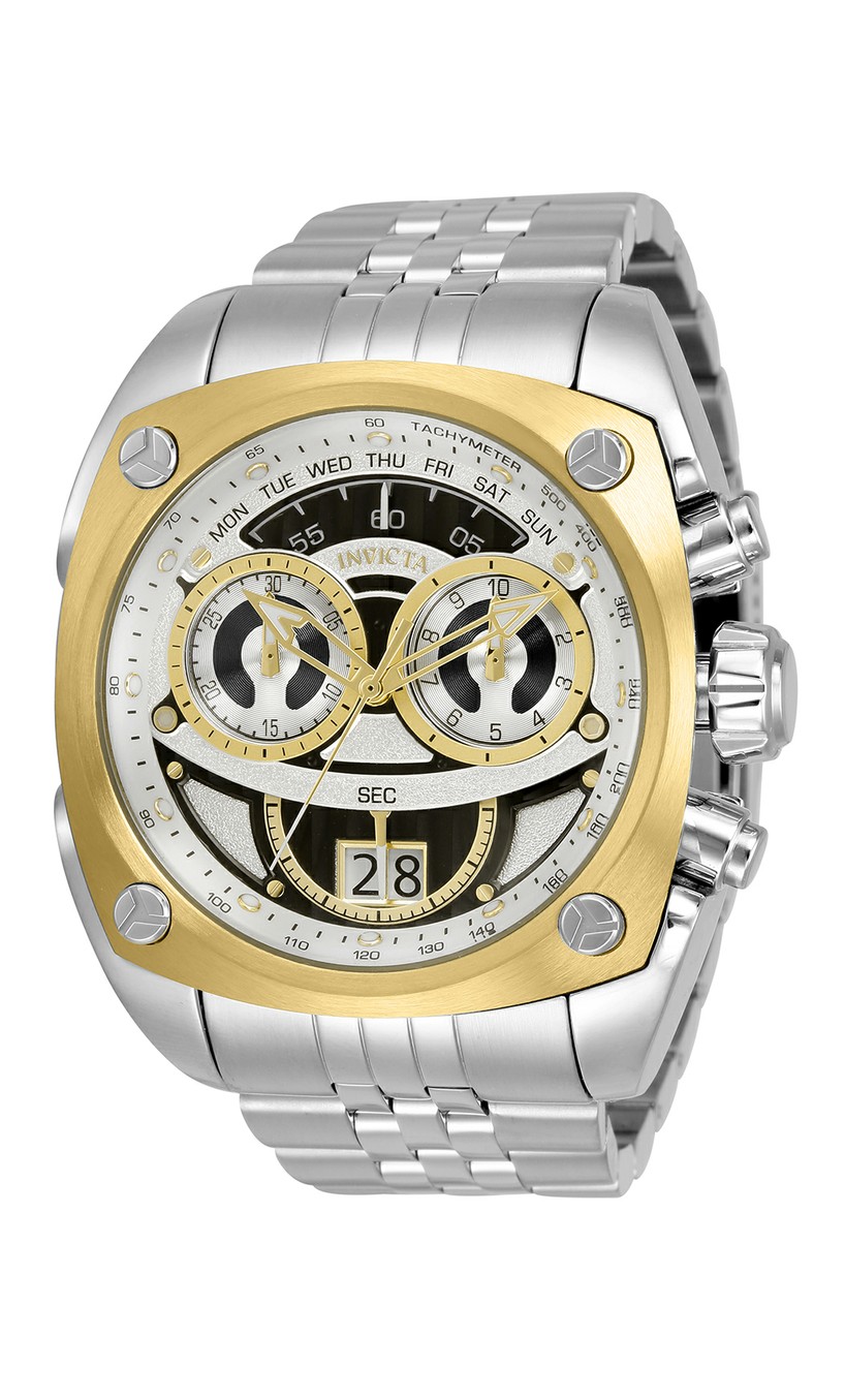 Invicta Reserve Quartz Men's Watch - 48mm Stainless Steel Case, Stainless Steel Band, Steel (32068)