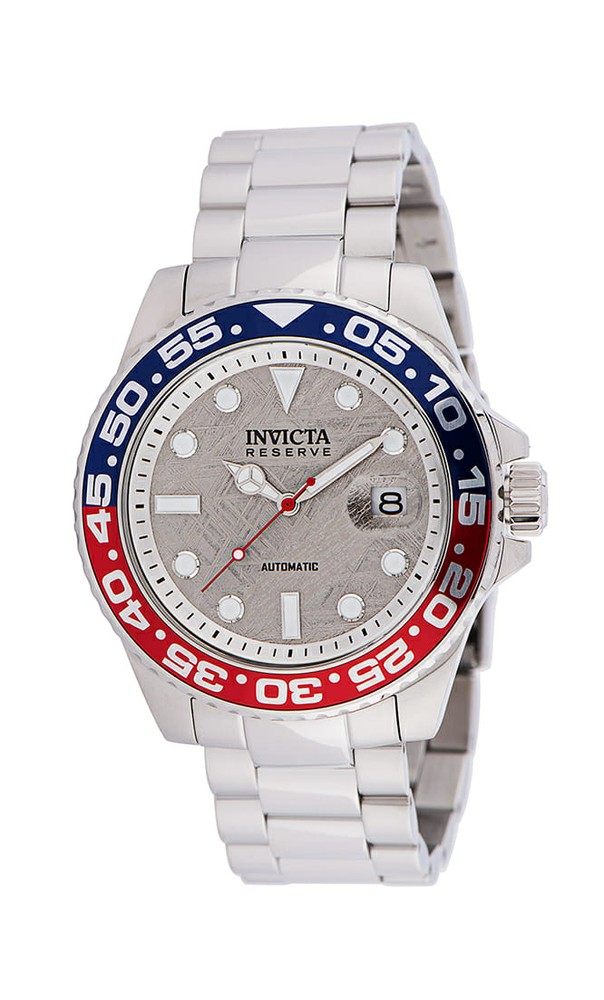 Invicta Reserve Automatic Men's Watch w/Meteorite Dial - 46mm Case, Stainless Steel Band (34199)