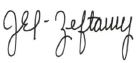 J. El-Zeftawy signature. 