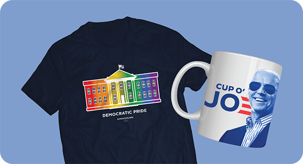 Rainbow White House T-Shirt and Cup O Joe Mug