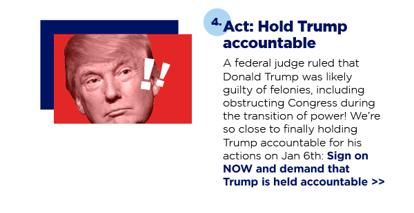 4. Act: Hold Trump accountable