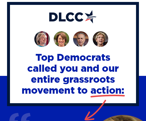 Top Democrats called you and our entire grassroots movement to action: