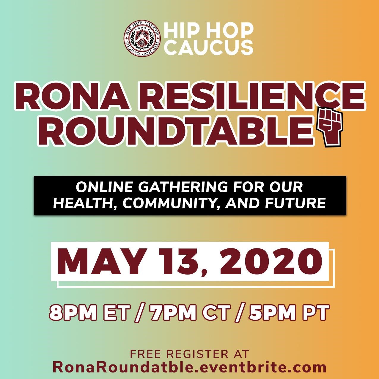 Hip Hop Caucus Rona Resilience Roundtable