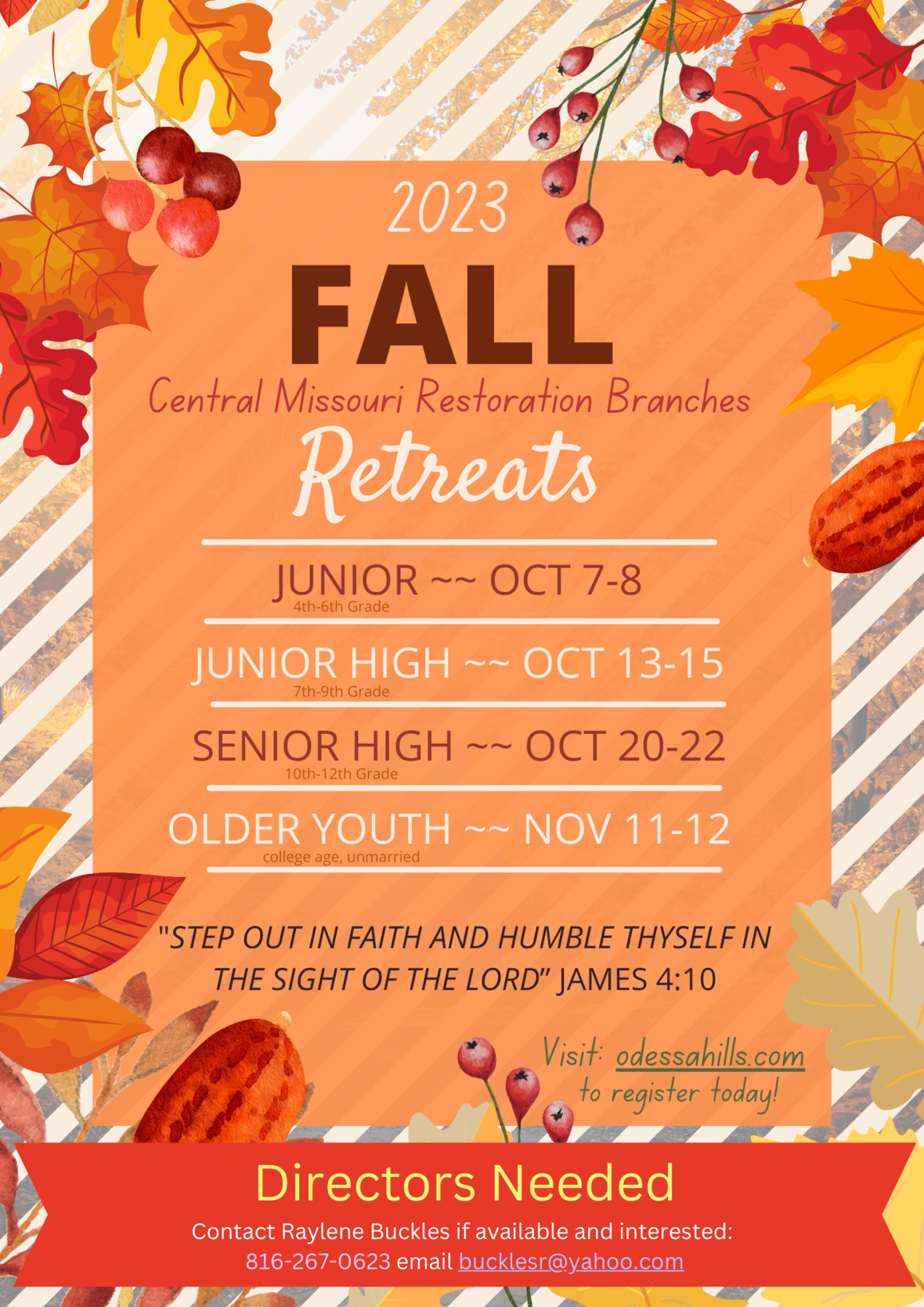 Fall Retreat Flyer UPDATED