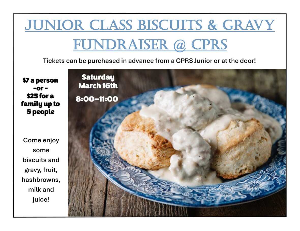 Biscuits and Gravy fundraiser 2 