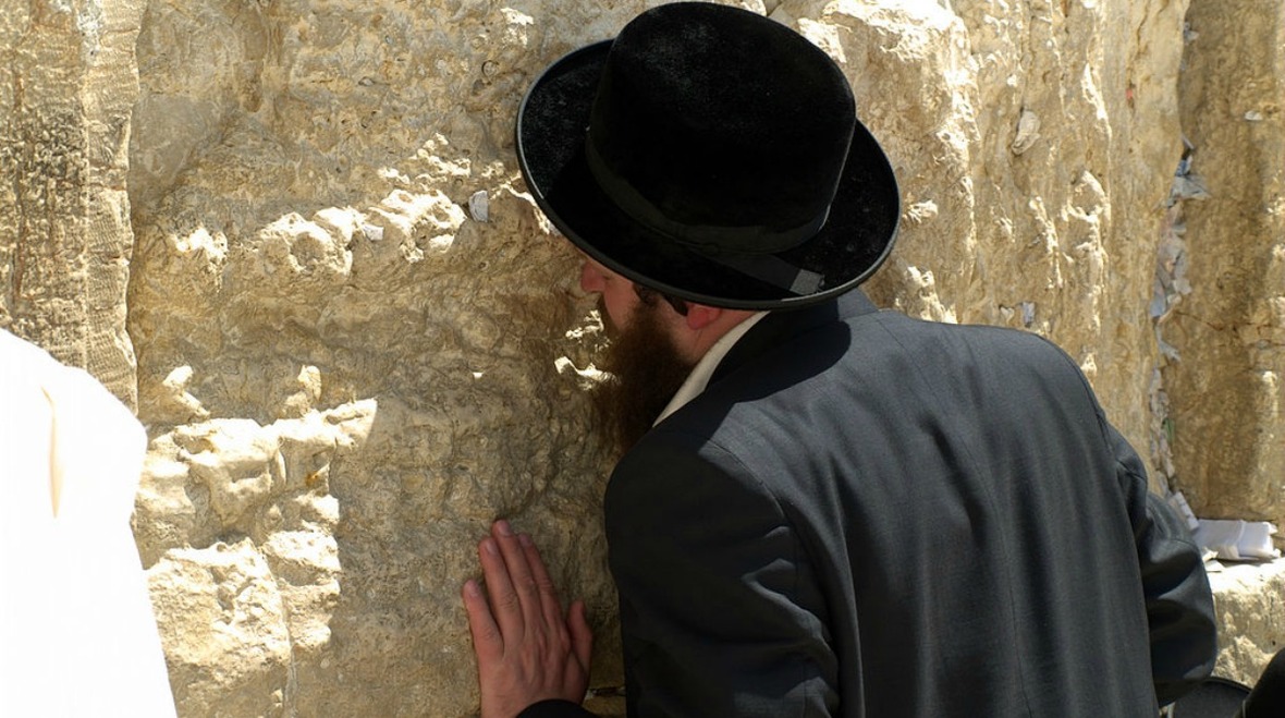 Praying at Western Wall Jerusalem