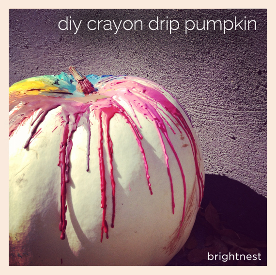 s 13 popular ways to decorate a pumpkin with little or no carving, Melt crayons over your pumpkin