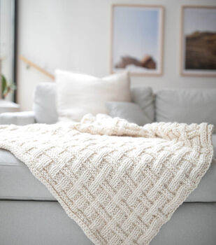 How To Make A Wool-Ease Thick & Quick Textured Afghan