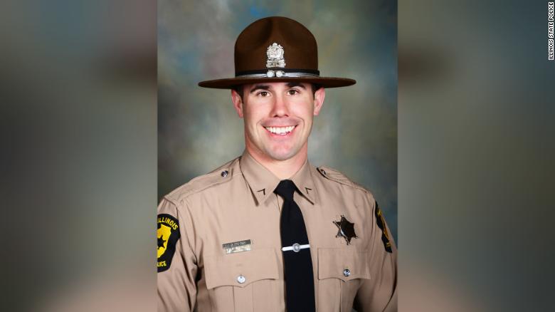 Nicholas Hopkins, an Illinois State Trooper who was shot while executing a warrant, died Friday night, according to Director of the Illinois State Police Brendan Kelly.