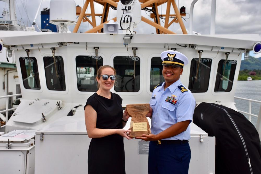 USCGC Oliver Henry hosts Charge d'Affairs FSM