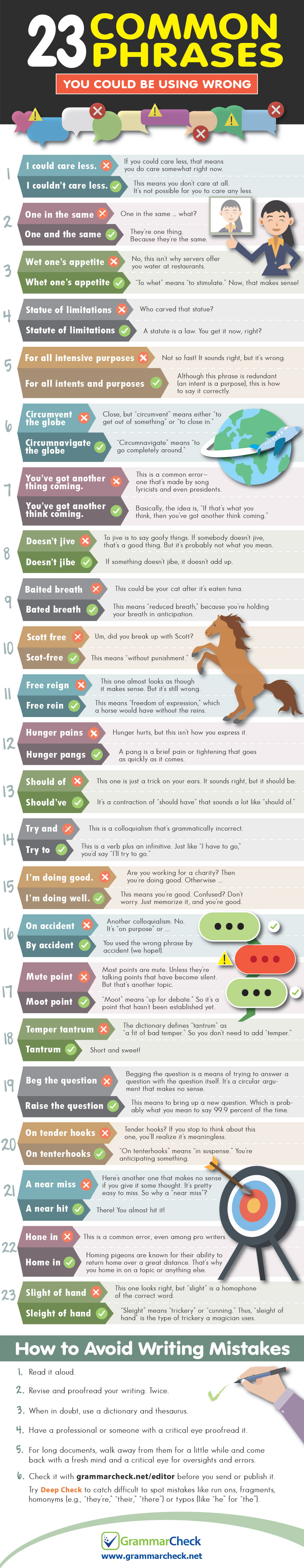 23 Common Phrases You Could be Using Wrong (Infographic)