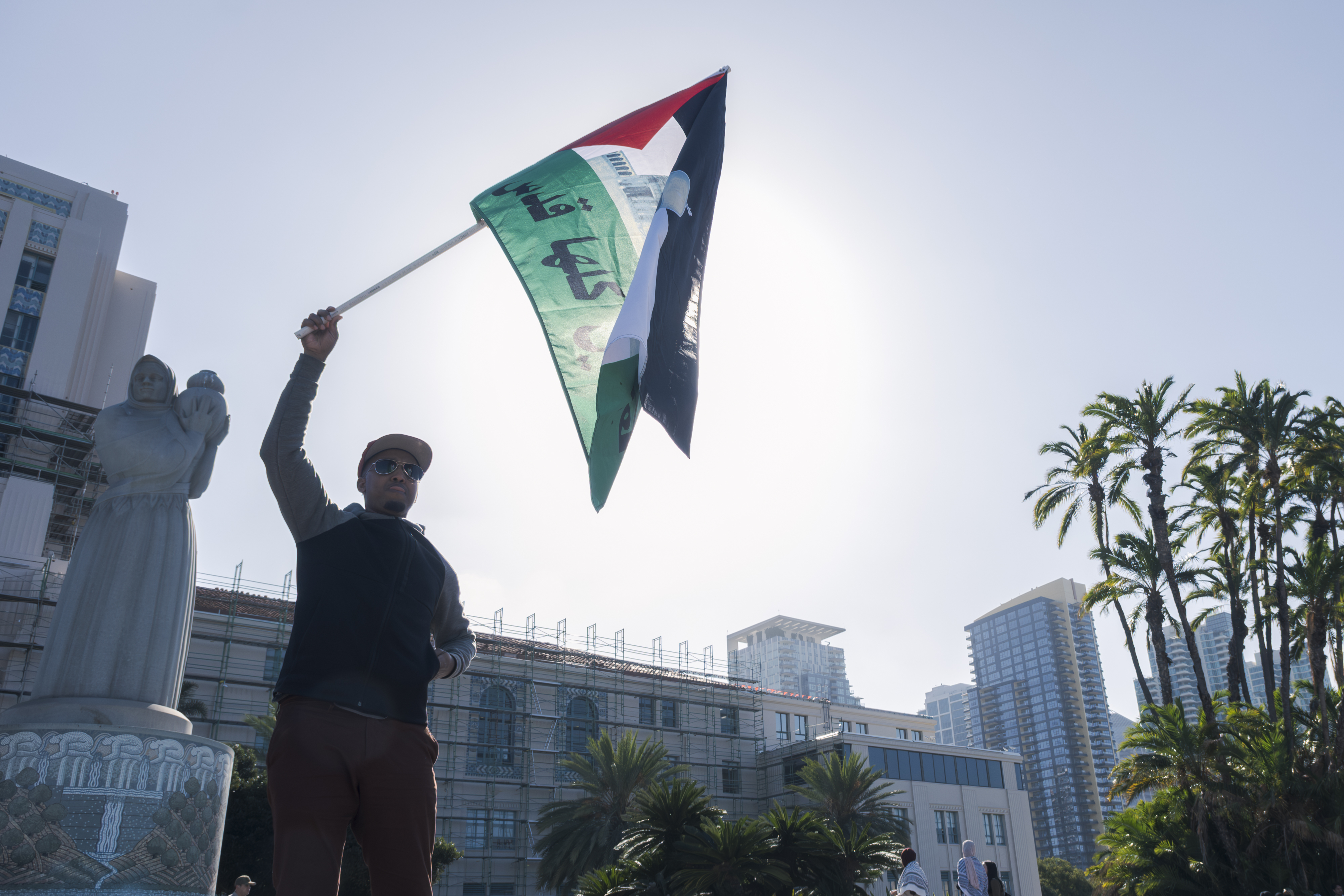 Palestinians urge San Diego officials to take action as Israel-Hamas
 death toll rises Palestinians urge San Diego officials to take action as Israel-Hamas death
 toll rises