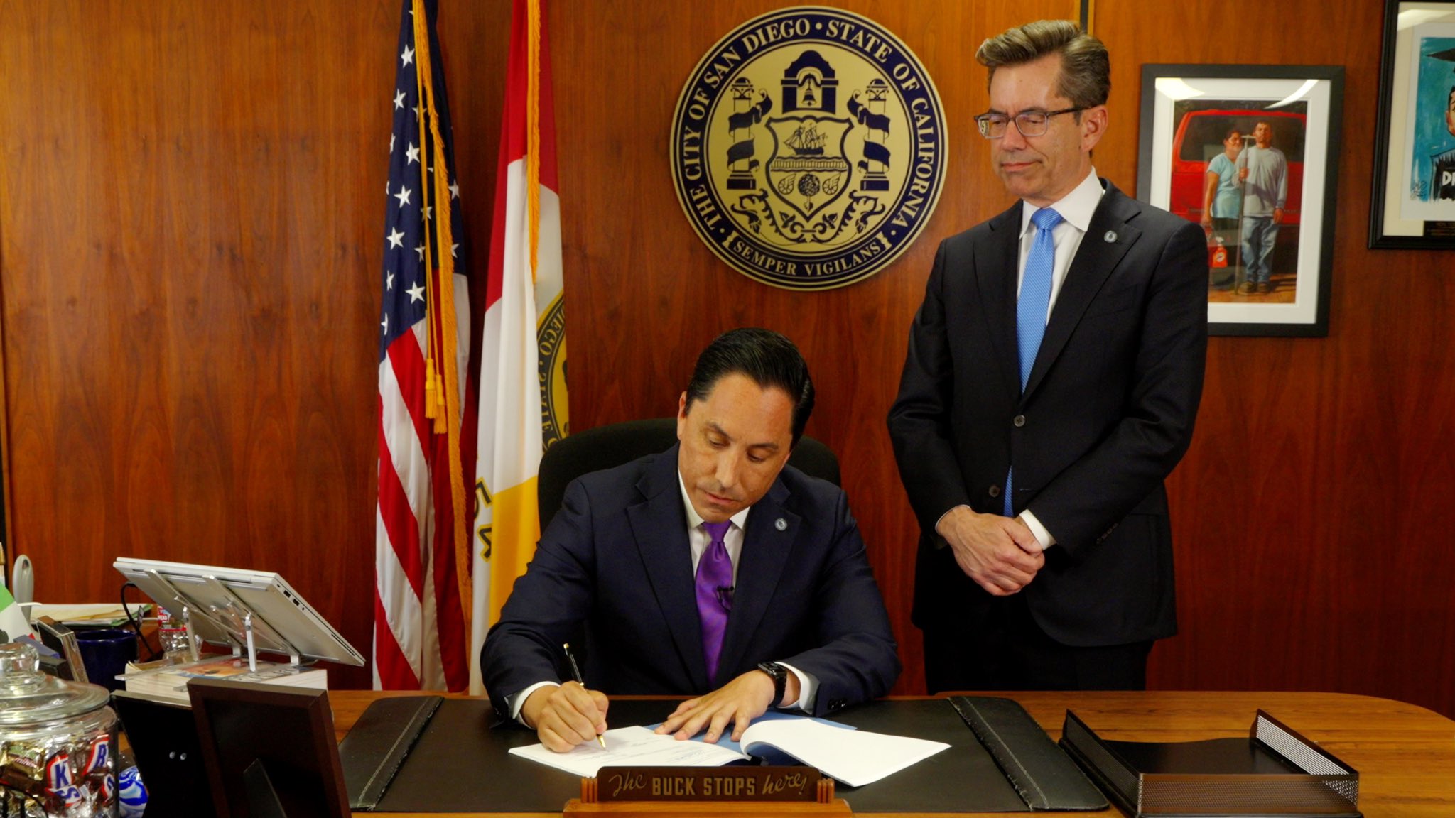 San
Diego Mayor Todd Gloria signs camping ordinance into law San Diego Mayor Todd Gloria signs camping ordinance into law