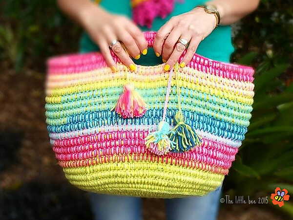 Ropey Rainbow Basket