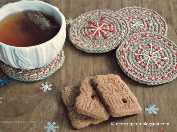 Crochet Christmas Coasters
