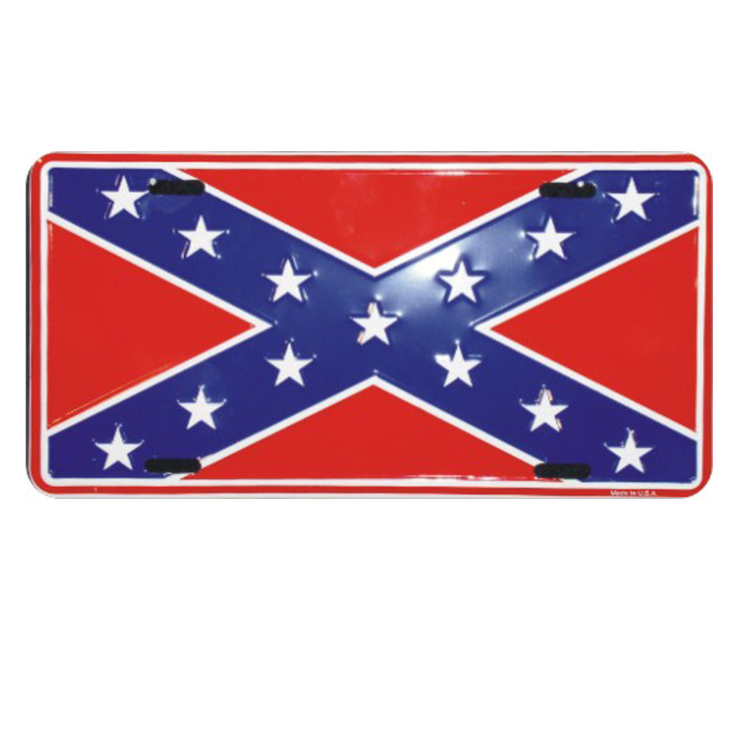 Image of Confederate Flag License Plate