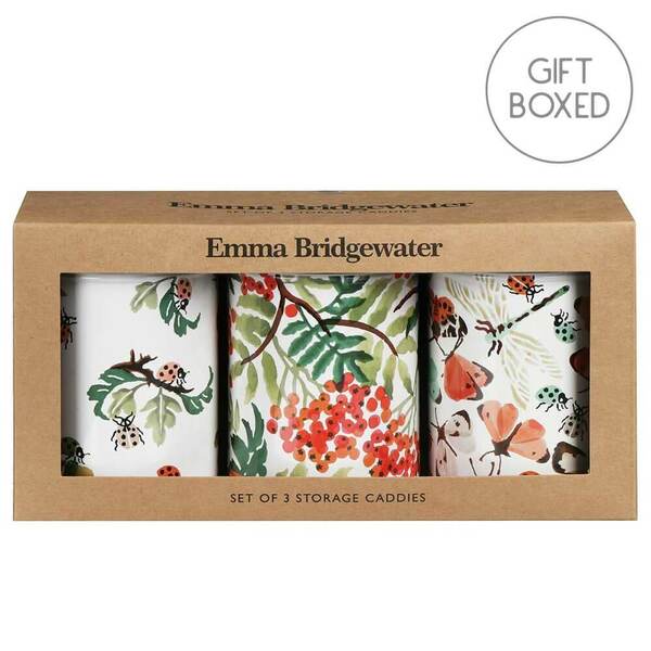 Emma Bridgewater All Creatures Great &amp; Small Set of 3 Storage Caddies