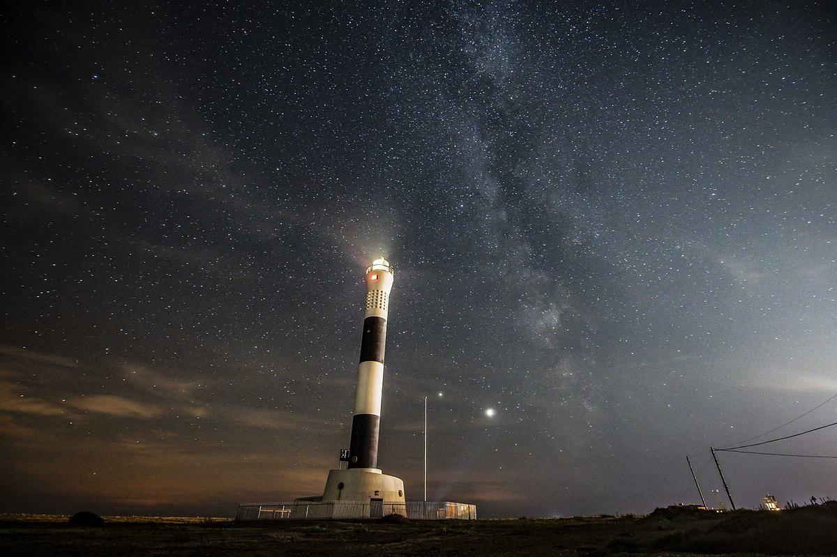 Dungeness Lighthouse and the Milky Way, Dungeness