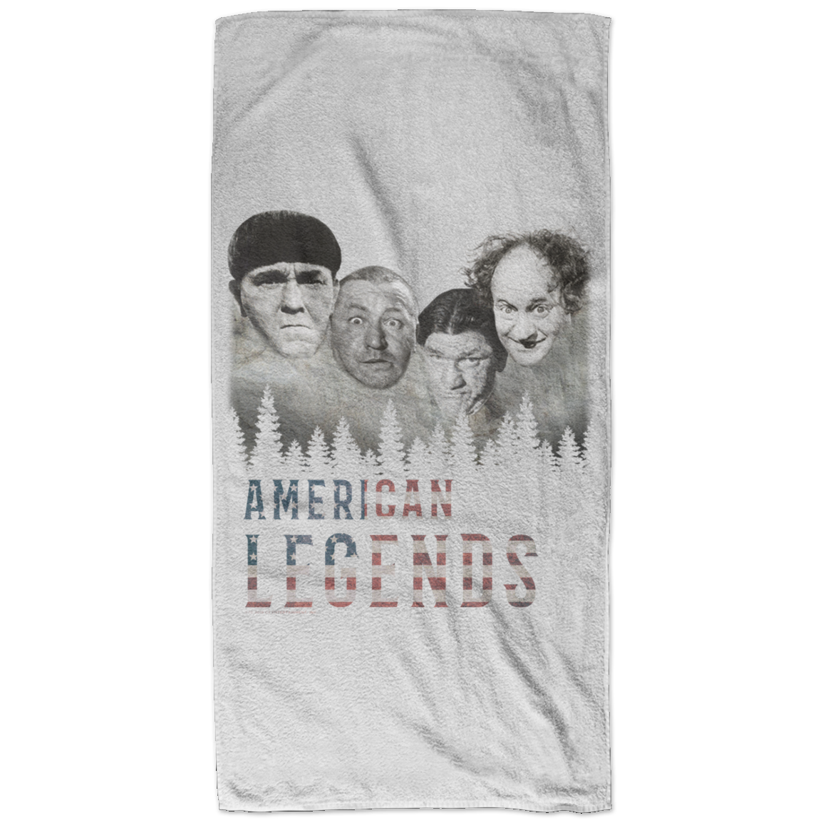Three Stooges American Legends Bath Towel - 32X64