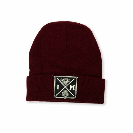 Knit Beanie w/ Embroidered Patch
