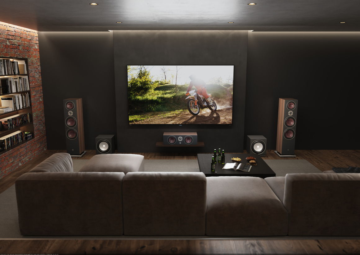 The OBERON GRAND VOKAL in a home theater setup