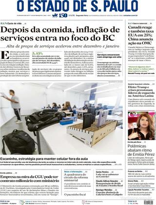 Capa Estadão