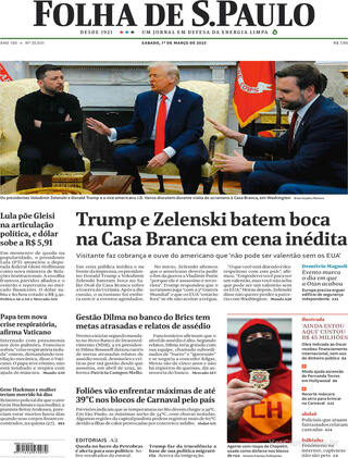 Capa Folha de S.Paulo