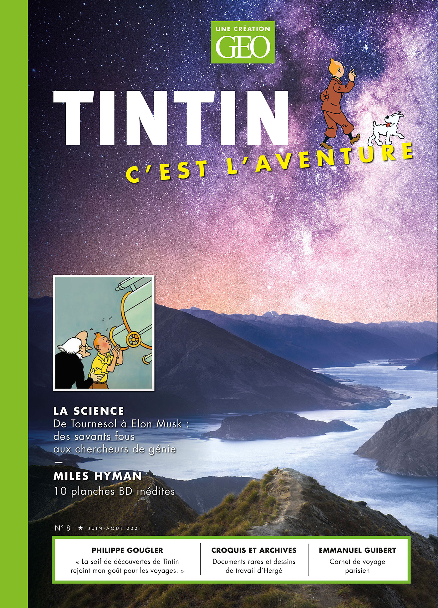 Tintin c’est l’Aventure n°8 : Aventurier de la science - couverture
