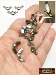 M00765 MOREZMORE 10 Metric M3 Thread Wing Nuts Stop Motion Puppet Tie-Down