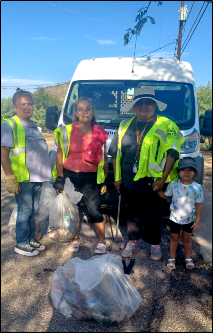 Intergenerational stewards of Barrio Kroger-Lane celebrate work well done.