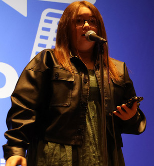 Ashton Crosley reciting her poem