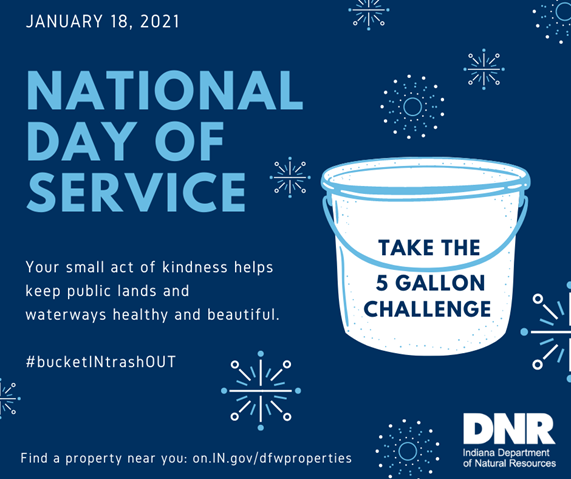 Jan. 18 National Day of Service: Your small act of kindness helps keep public lands and waterways healthy and beautiful.