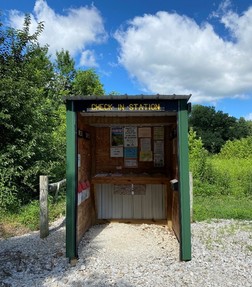 Check-in booth at Fish & Wildlife Areas