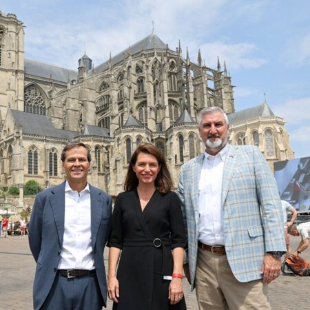 Chambers and Holcomb with Christelle Morançais’