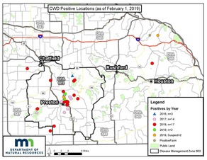 CWD map of permit area 346