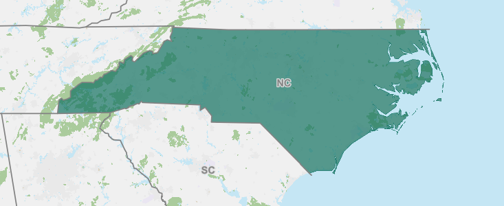 North Carolina and surrounding states