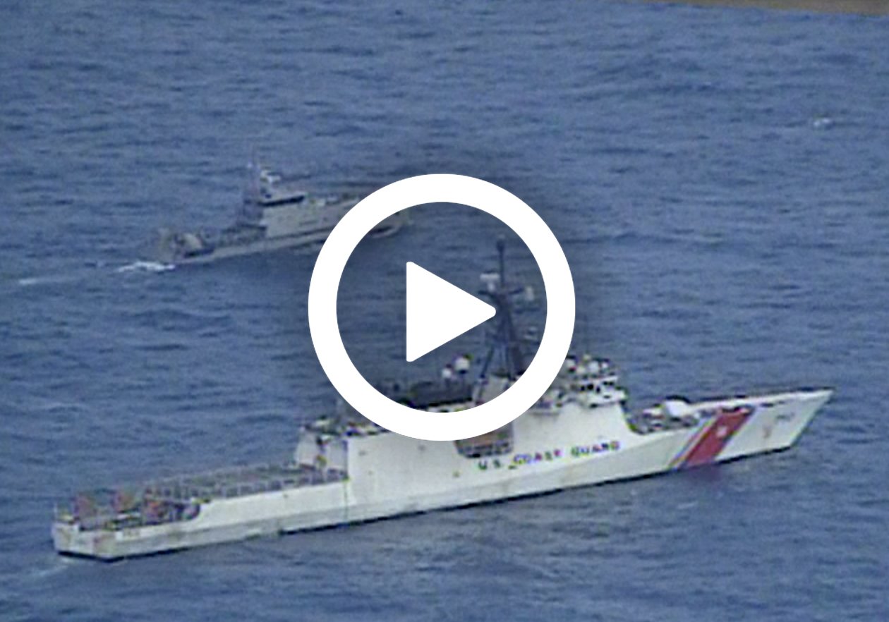 VIDEO: U.S. Coast Guard, Ecuadorian navy conduct joint patrol off Galapagos Islands