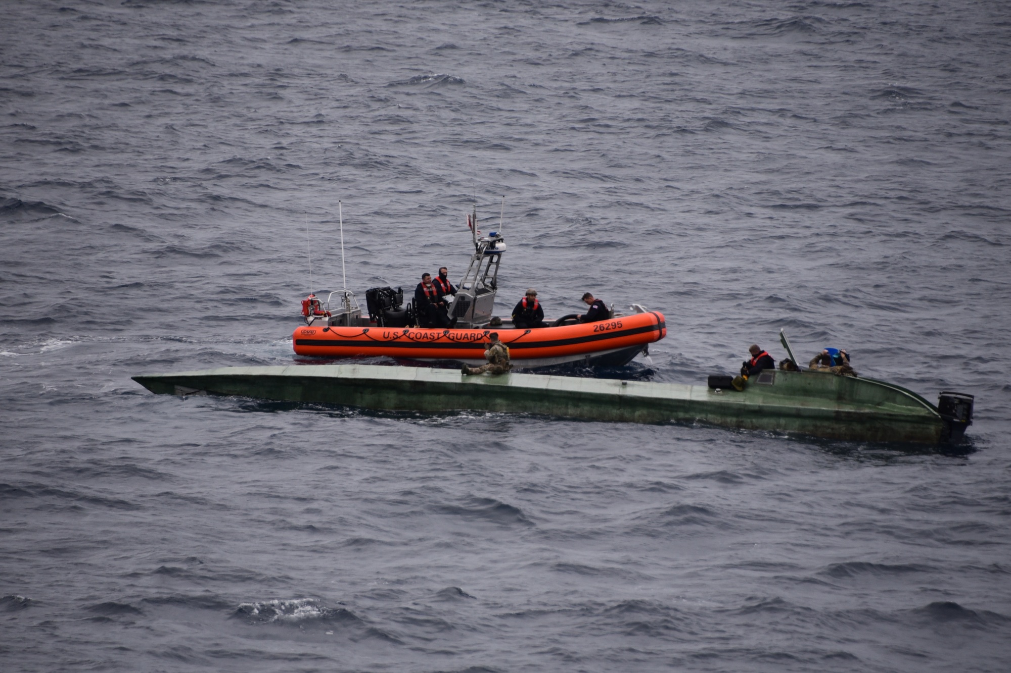 Coast Guard intercepts semi-submersible vessel