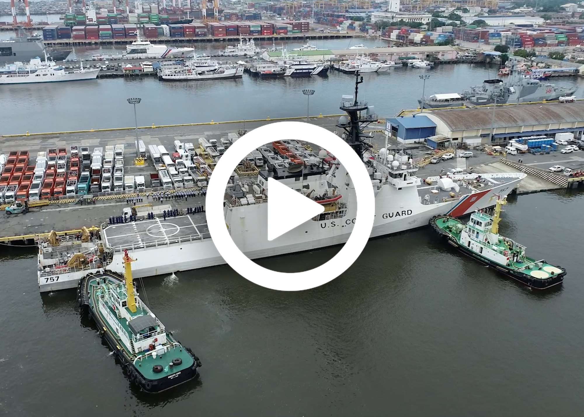 VIDEO: Coast Guard Cutter Midgett arrives in the Western Pacific 
