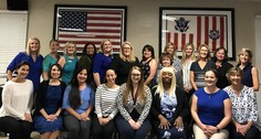 Military spouses at a listening session with WB Acting Director Erica C. Wright