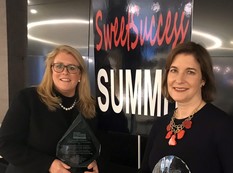 Women's Bureau Acting Director Erica Clayton Wright at the SweetSuccess Summit with her award