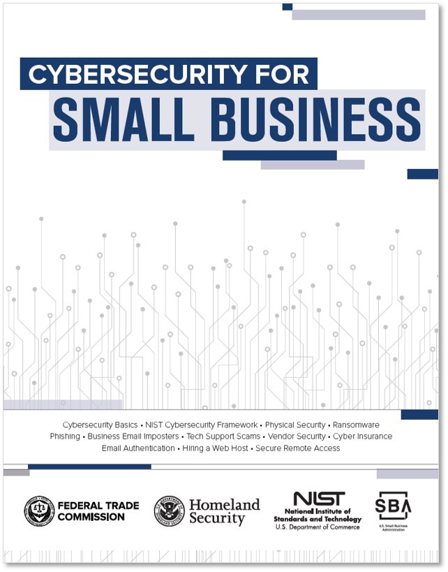 Cybersecurity for Small Business brochure