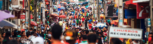 image of crowded street