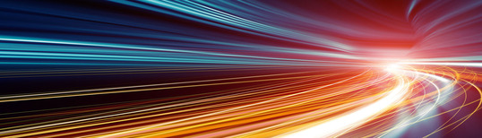 photo of light rays in blurred streaks