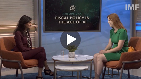 video shot of FDMD Gita Gopinath on fiscal policy in the AI transition