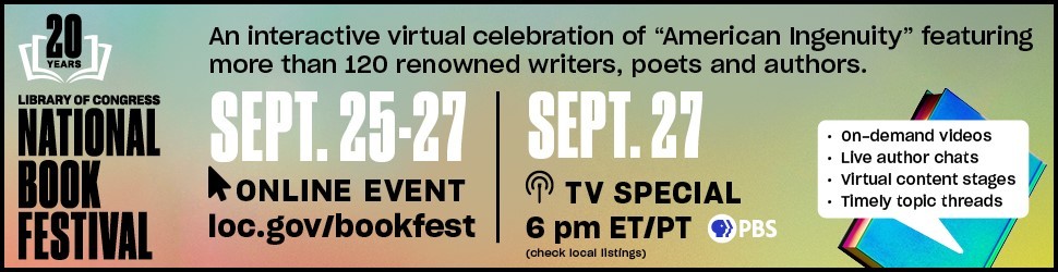 Banner graphic promoting the 2020 National Book Festival