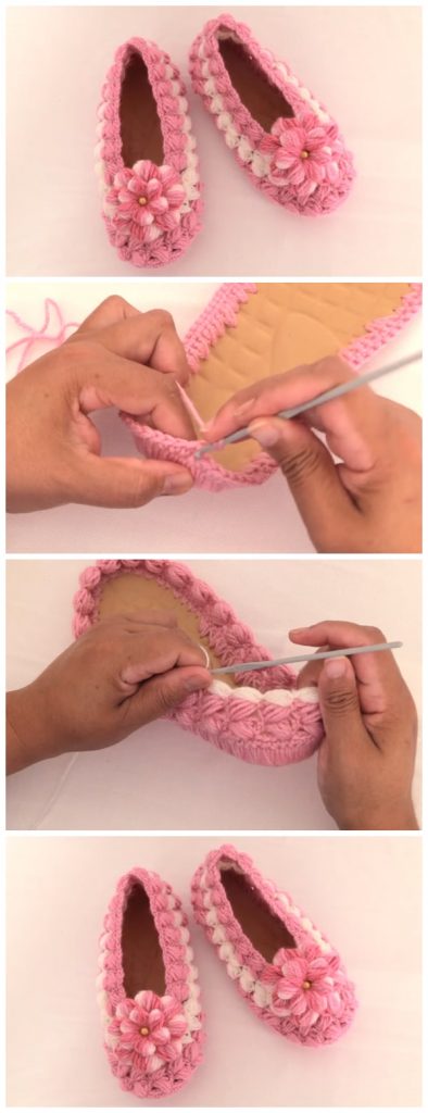 In this video tutorial owner will teach you how to crochet shoes in all sizes. It's Super easy Slippers tutorial for beginners. Also We have Flower Embroidery â€“ Simple Trick Tutorial. Enjoy !