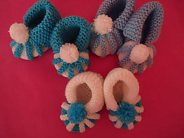 Knit booties |  Fair Masters - handmade, handmade