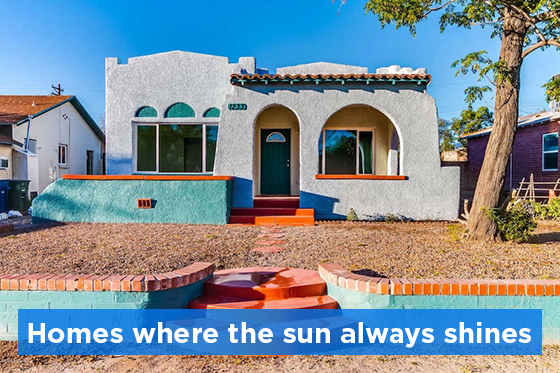Homes where the sun always shines