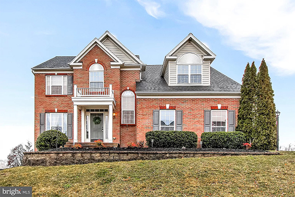 Brick colonial home in Pennsylvania